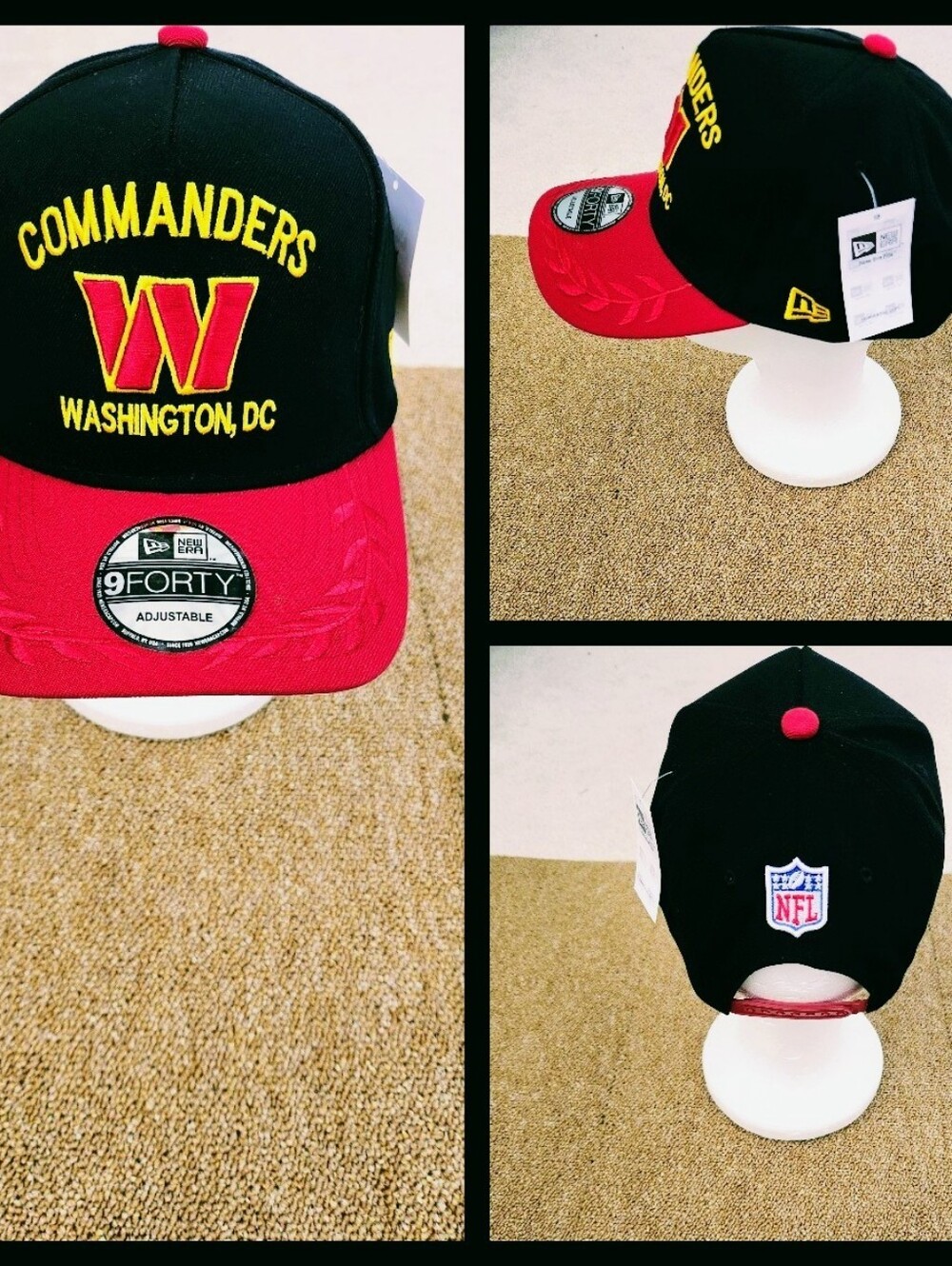 WASHINGTON COMMANDERS NFL FOOTBALL SNAPBACK HAT.